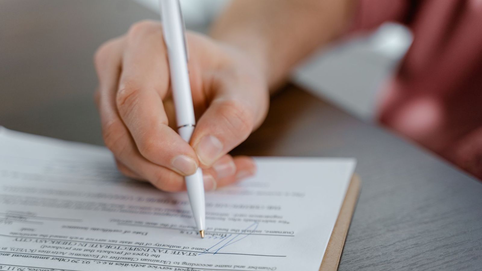 Signature de documents administratifs